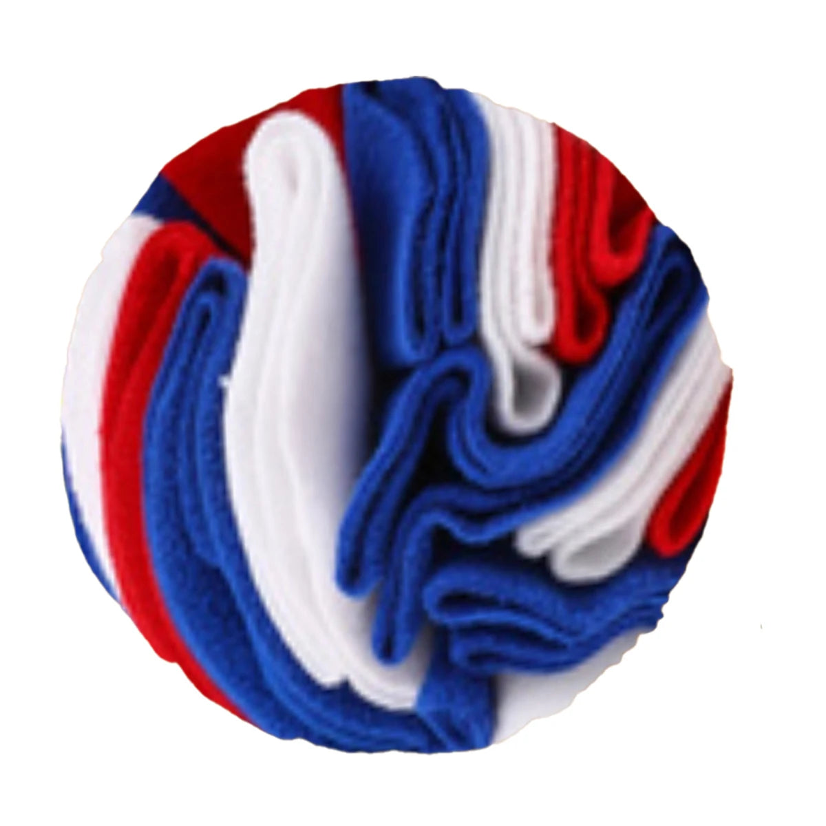 Gros plan sur les replis en tissu de la balle de fouille Renifly