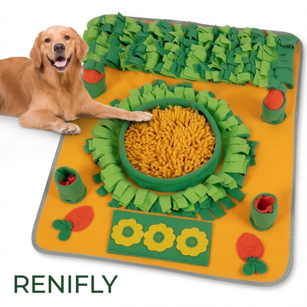Tapis de fouille XL Renifly orange pour chien