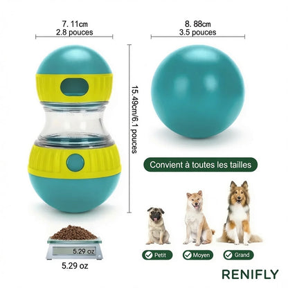 Distributeur de friandises Renifly bleu et jaune