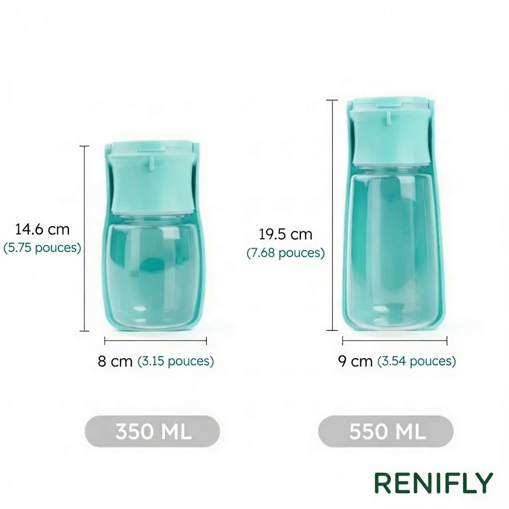 Gourde pliable Renifly coloris disponibles