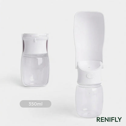 Gourde pliable Renifly en usage en balade