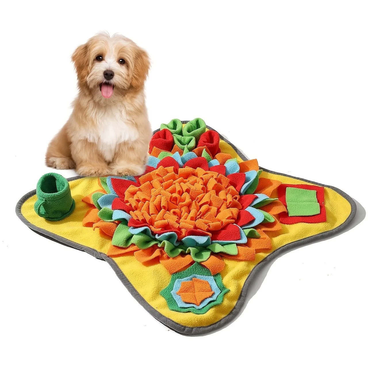 Tapis de fouille fleur Renifly vu de dessus